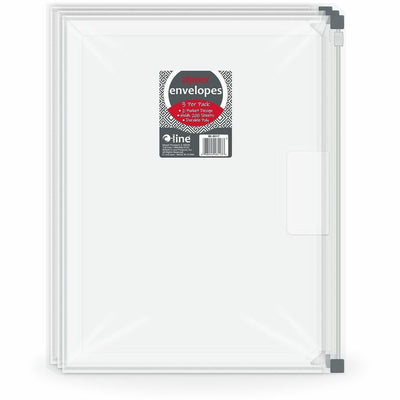 C-Line Zip 'N Go Letter Expanding File, Clear, 8 1/2" Width x 11" Length, 3 / Pack, CLI48117