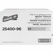 Genuine Joe 2-ply Standard Bath Tissue Rolls, 1 Carton