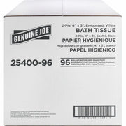 Genuine Joe 2-ply Standard Bath Tissue Rolls, 1 Carton