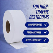 Genuine Joe 2-ply Jumbo Roll Dispenser Bath Tissue, 1 Carton
