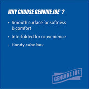 Genuine Joe Cube Box Facial Tissue, 1 Carton