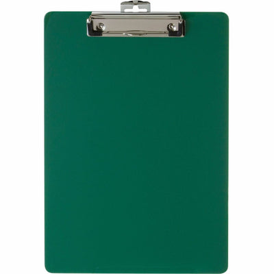 Officemate Low-profile Clip Plastic Clipboard, Green, 8 1/2" Width x 11" Length, OIC83063