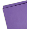 Smead SuperTab 1/3 Tab Cut Letter Recycled Top Tab File Folder, Navy, 8 1/2" Width x 11" Length, 3 / Pack, SMD11989
