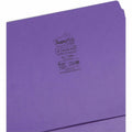 Smead SuperTab 1/3 Tab Cut Letter Recycled Top Tab File Folder, Navy, 8 1/2" Width x 11" Length, 3 / Pack, SMD11989