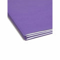 Smead SuperTab 1/3 Tab Cut Letter Recycled Top Tab File Folder, Navy, 8 1/2" Width x 11" Length, 3 / Pack, SMD11989