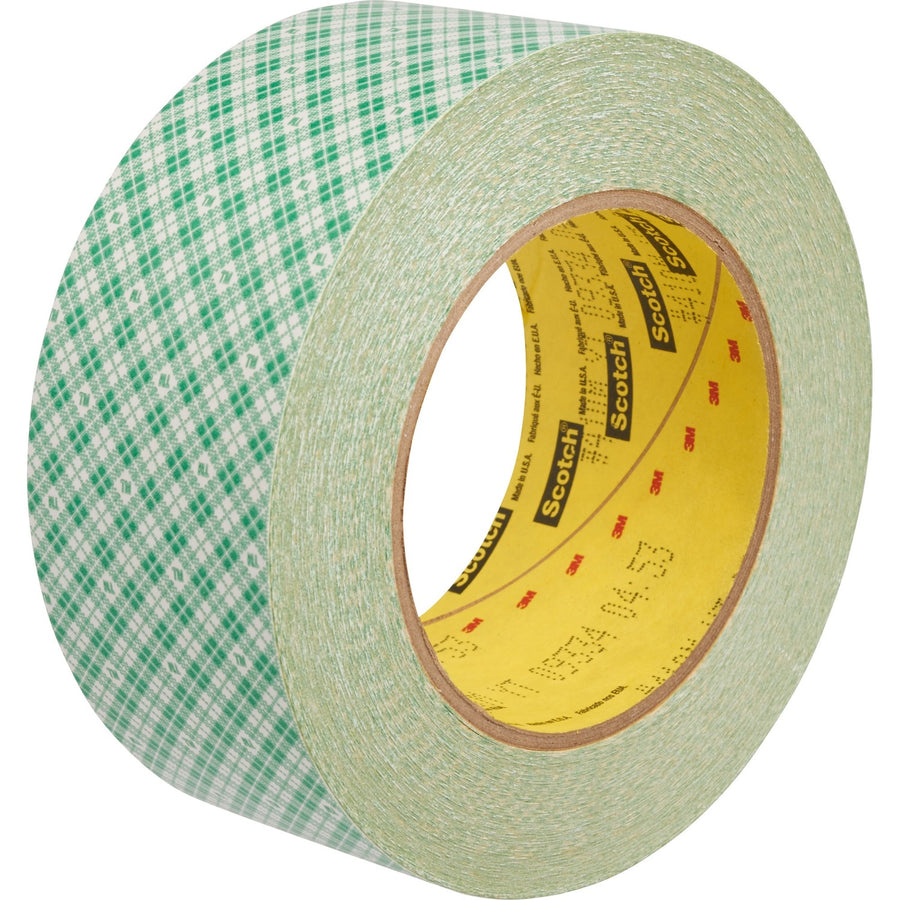 Scotch Double-Coated Paper Tape, Natural, Kraft, 2", 36 yd, Adhesive, 1 Roll, MMM410M2X36