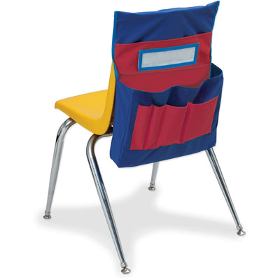 Dixon Ticonderoga Pacon Chair Storage Pocket Chart, Red, PAC20060