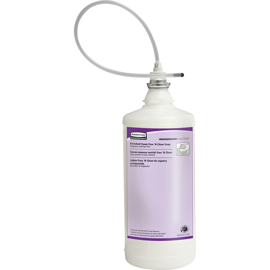 Rubbermaid Commercial Green Certified Lotion Soap Refill, One Shot, White, Dye-free, 4 / Carton, RCPFG4013131
