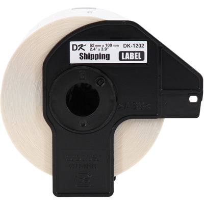 Brother DK Shipping Labels, White, 1 Roll, BRTDK1202
