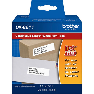 Brother Continuous Length White Film DK Tape, 1 Roll — view 1
