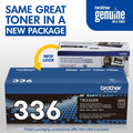 Brother TN336BK Original High Yield Laser Toner Cartridge - Black -, BRTTN336BK