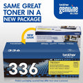 Brother TN336Y Original High Yield Laser Toner Cartridge - Yellow -, BRTTN336Y