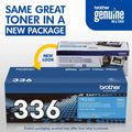 Brother TN336C Original High Yield Laser Toner Cartridge - Cyan -, BRTTN336C