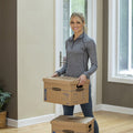 Fellowes Bankers Box SmoothMove Classic Small Moving Boxes, Kraft, 10 / Carton, FEL7714203
