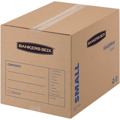 Fellowes Bankers Box SmoothMove Basic Moving Boxes, Black, 1 Carton — view 1