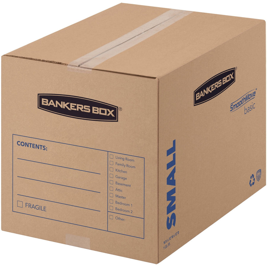 Fellowes Bankers Box SmoothMove Basic Moving Boxes, Black, 1 Carton — view 1
