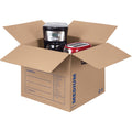Fellowes Bankers Box SmoothMove Basic Medium Moving Boxes, Black, 1 Carton, FEL7713901