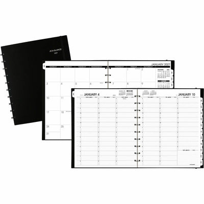 ACCO At-A-Glance Move-A-Page Weekly/Monthly Appointment Book, Black, 8 3/4", 6EA/PK 2PK/CT — view 1