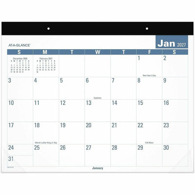 ACCO At-A-Glance Easy to Read Desk Pad, Multi, 22", 12EA/CT — view 1