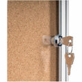 Bi-silque S.A MasterVision SlimLine Enclore Top Hinged Cork Indoor Glaze Case, BVCVT380101150