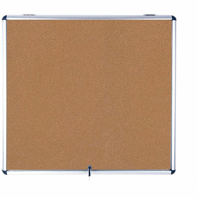 Bi-silque S.A MasterVision SlimLine Enclore Top Hinged Cork Indoor Glaze Case, BVCVT380101150