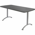 Iceberg Arc Fixed Height Table 36X72 Rectangular, Graphite, Gray, ICE69227