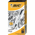 BIC Clic Stic Fashion Retractable Ball Point Pen, Black, 24 / Box, BICCSM241BLK