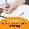 BIC Round Stic Grip Xtra-Comfort Medium Ball Point Pen, Assorted, 36 / Box, BICGSMG361AST