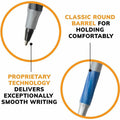 BIC Round Stic Grip Xtra-Comfort Medium Ball Point Pen, Assorted, 36 / Box, BICGSMG361AST