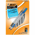 BIC Round Stic Grip Xtra-Comfort Medium Ball Point Pen, Assorted, 36 / Box, BICGSMG361AST