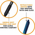 BIC Soft Feel Retractable Ball Point Pen Medium, Assorted, 36 / Box, BICSCSM361AST