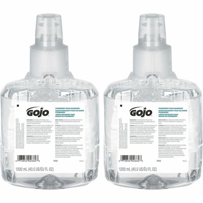 Gojo LTX-12 Pomeberry Foam Handwash Refill, Clear Blue, 2 / Carton, GOJ191602CT