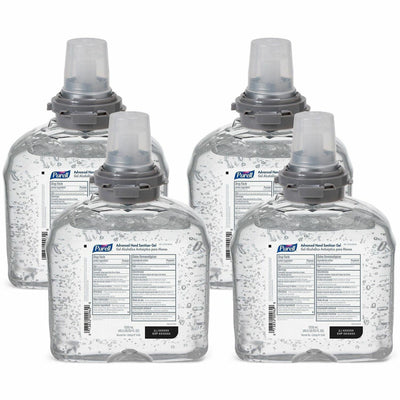 Gojo PURELL Hand Sanitizer Gel Refill, Clear, 4 / Carton, GOJ545604CT