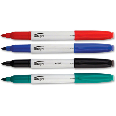 Integra Bullet Tip Dry-erase Whiteboard Marker Set, 4 / Set, ITA01019