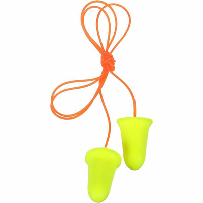 3M E-A-R soft FX Corded Earplugs, Yellow, 1 Box, MMM3121260