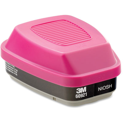 3M 60921 Organic Vapor Cartridge/Filter, Pink, 1 Box, MMM60921