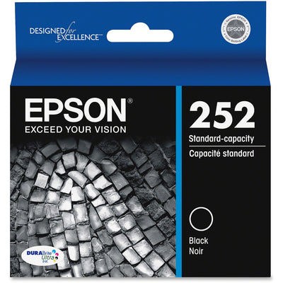 Epson DURABrite Ultra T252120 Original Standard Yield Inkjet Ink Cartridge - Black -, EPST252120-S