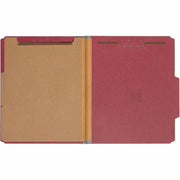 Smead 2/5 Tab Cut Letter Recycled Classification Folder, 1 Box