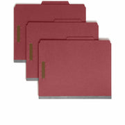 Smead 2/5 Tab Cut Letter Recycled Classification Folder, 1 Box