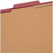 Smead 2/5 Tab Cut Letter Recycled Classification Folder, 1 Box