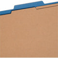 Smead 2/5 Tab Cut Letter Recycled Classification Folder, Dark Blue, 8 1/2" Width x 11" Length, 10 / Box, SMD14062
