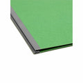 Smead 2/5 Tab Cut Letter Recycled Classification Folder, Green, 8 1/2" Width x 11" Length, 10 / Box, SMD14063