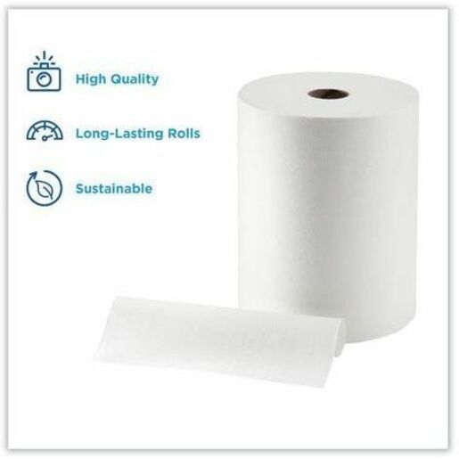 enMotion High Capacity Roll Towel, White, Nonperforated, 6 / Case, GPC89460
