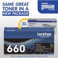 Brother TN660 Original High Yield Laser Toner Cartridge - Black -, BRTTN660