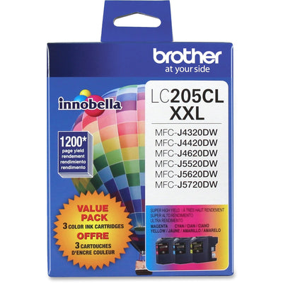 Brother Innobella LC2053PKS Original Inkjet Ink Cartridge - Cyan, Magenta, Yellow - 3 / Pack, BRTLC2053PKS