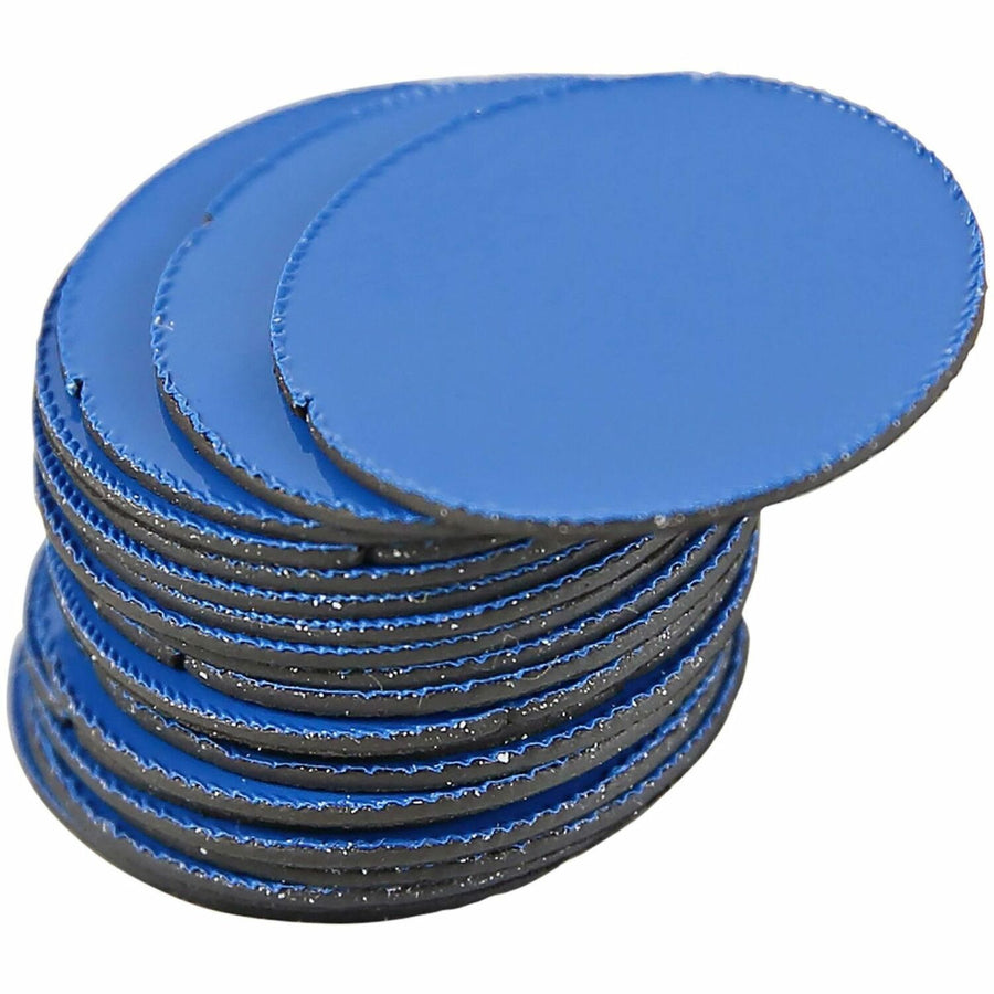 MasterVision Magnetic Color Coding Dots, Blue, Vinyl, 20 / Pack, BVCFM1601