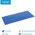 Bi-silque S.A MasterVision 2" Magnetic Dry Erase Strips, Blue, 1 Pack, BVCFM2401