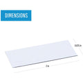 Bi-silque S.A MasterVision 2" Magnetic Dry Erase Strips, White, 1 Pack, BVCFM2418