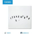 Bi-silque S.A MasterVision Magnetic numbers, Black, 110 / Pack, BVCKT2020