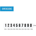 Bi-silque S.A MasterVision Magnetic numbers, Black, 110 / Pack, BVCKT2020